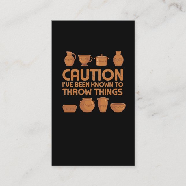 Rude Pottery Art Spaß Skulptur Hobby Visitenkarte (Vorderseite)