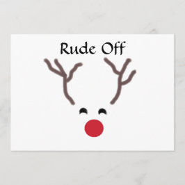 Rude von Rentiereinladungen Einladung
