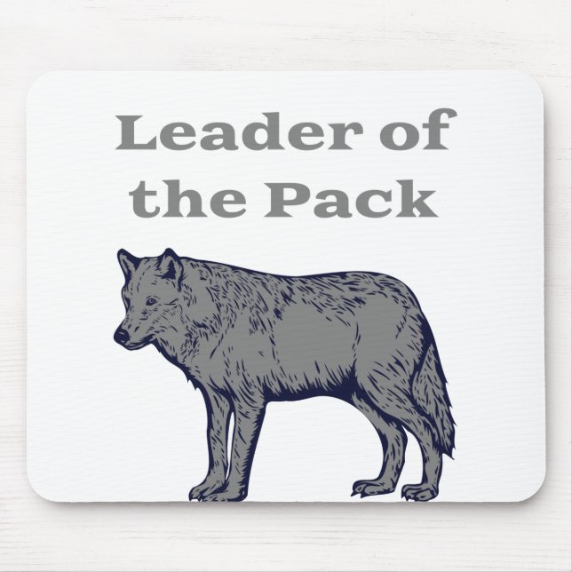 Rudelführer Wolf Mousepad (Vorne)