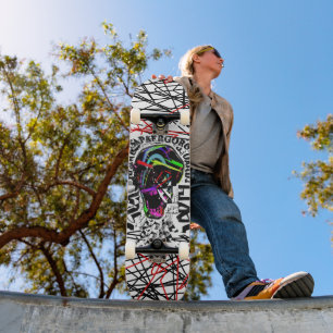 Ruder Erwachens-Schädelkunst Graffiti Skateboard