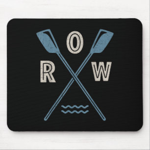 Ruder-Ruder-Crew-Steuermann-Ruderer-Retro-Boot-Pad Mousepad