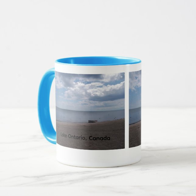 Ruderboot am Ontariosee, Kanada Tasse (Vorderseite Links)