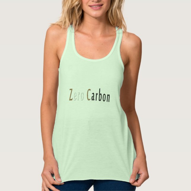 Ruderboot, Bogenschnitt, "Zero Carbon" Tank Top (Vorderseite)