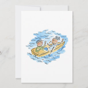 Ruderboot Einladung
