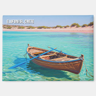 Ruderboot Elafonisi Elafonissi Kreta Griechenland Magnet