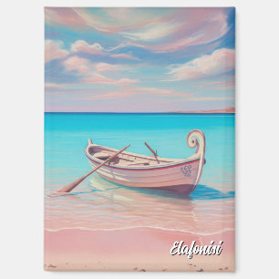 Ruderboot Elafonisi Elafonissi Kreta Griechenland  Magnet