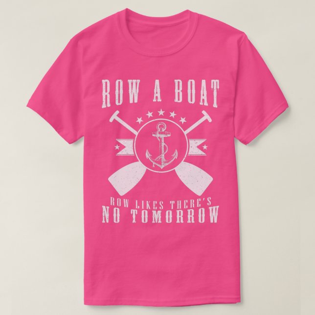 Ruderboot-Kanufahrer T-Shirt (Design vorne)