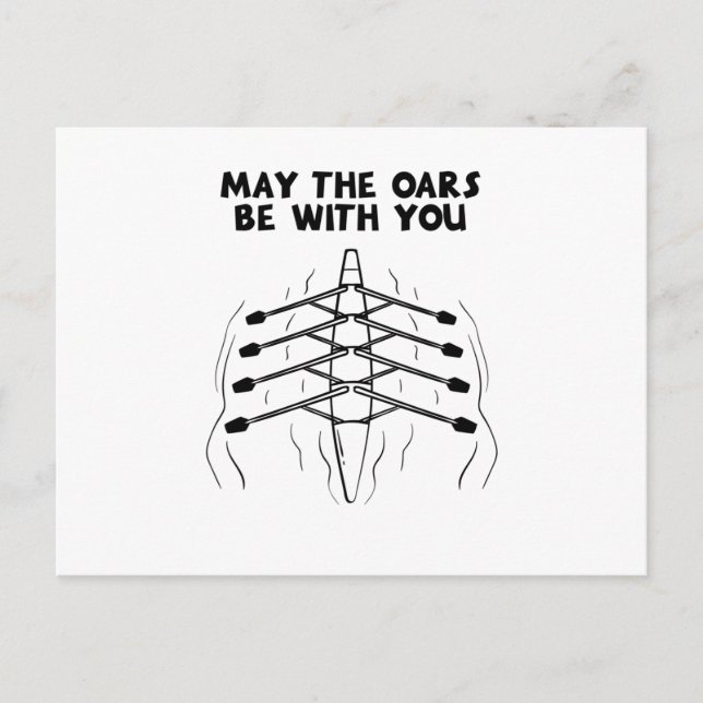 Ruderboot Postkarte (Vorderseite)