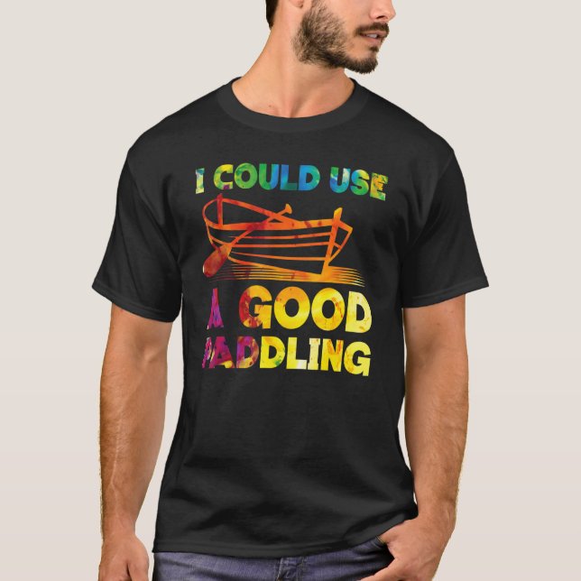 Ruderboot Wasserfarbe Regenbogen Ich könnte ein G T-Shirt (Vorderseite)