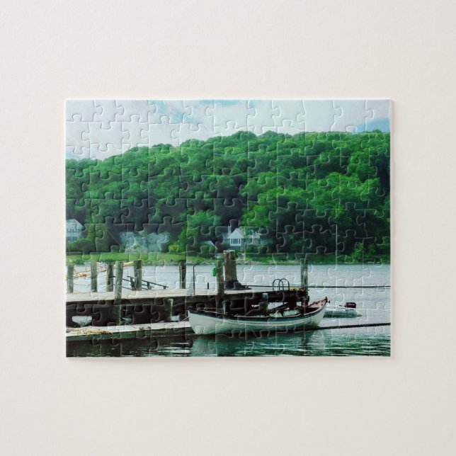 Ruderboot zum Anlegesteg (Horizontal)