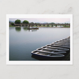 Ruderboote: Arashiyama, Kyōto Postcard Postkarte