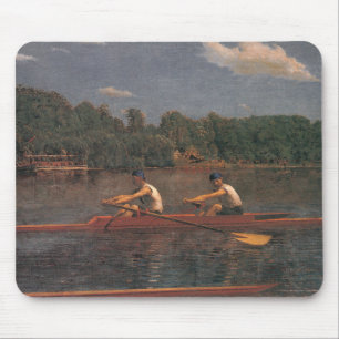 Ruderbootrennen auf dem Fluss Mousepad