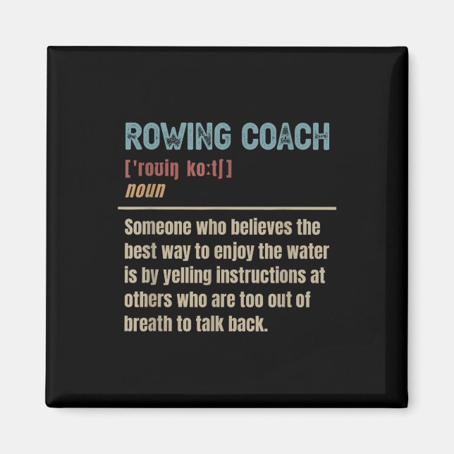 Rudercoach-Definition Magnet (Vorne)