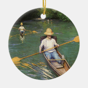 Ruderer von Gustave Caillebotte, Vintage Fine Art Keramikornament