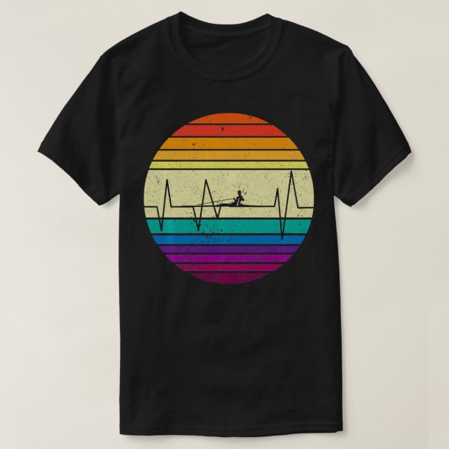 Ruderherz für Crew-Türme I Ruderpullover T-Shirt (Design vorne)