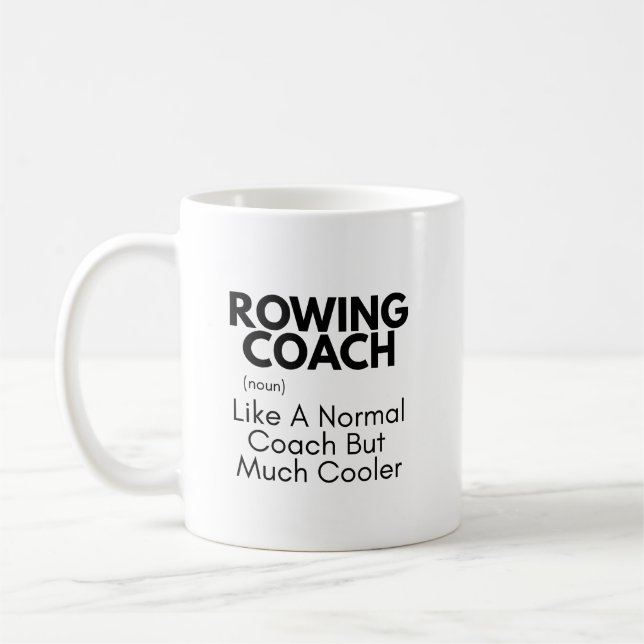 Ruderlehrer Funny Definition: Ruderlehrer-Geschenk Kaffeetasse (Links)