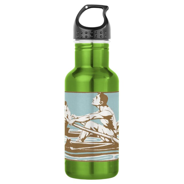 Rudern Edelstahlflasche (Vorderseite)
