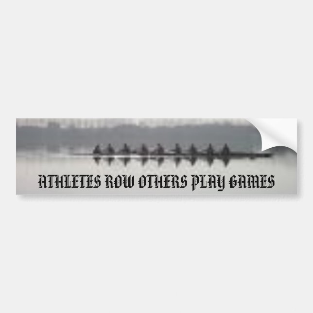 Rudersport, ATHLETEN-REIHE ANDERE SPIELEN SPIELE Autoaufkleber (Vorne)