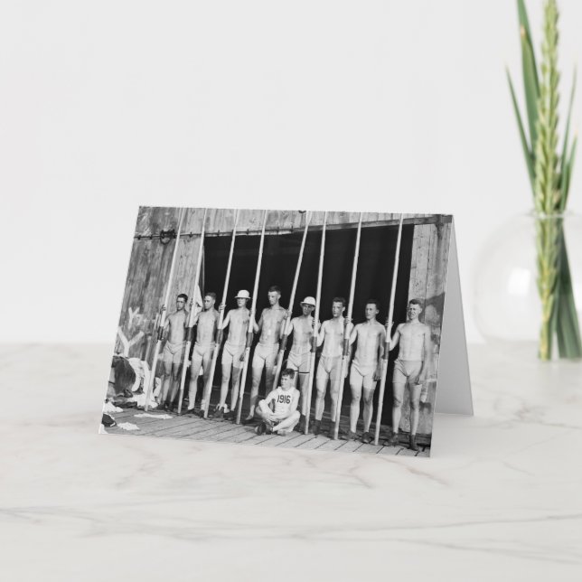 Rudersport Crew, 1916 Karte (Vorderseite)