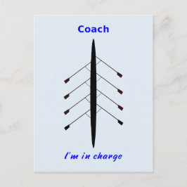 Ruderwagen, den ich leite postkarte