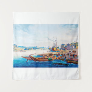 Rüdesheim, Deutschland 01A Wandteppich