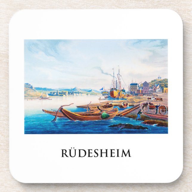 Rüdesheim, Deutschland 01B Getränkeuntersetzer (Vorderseite)