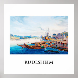 Rüdesheim, Deutschland 01B Poster