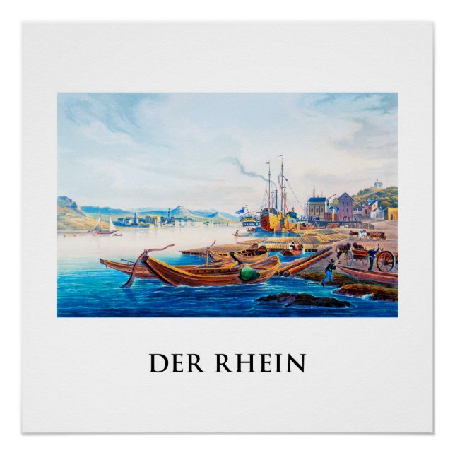 Rüdesheim, Deutschland 01C Poster (Vorderseite)