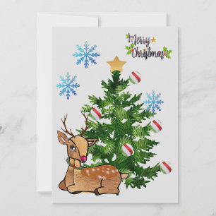 Rudolf Christmas Card Feiertagskarte