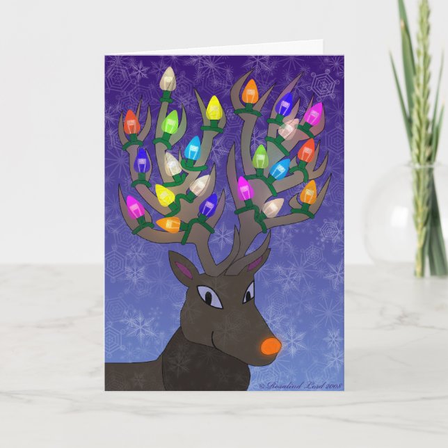 Rudolf Christmas Card Feiertagskarte (Vorderseite)