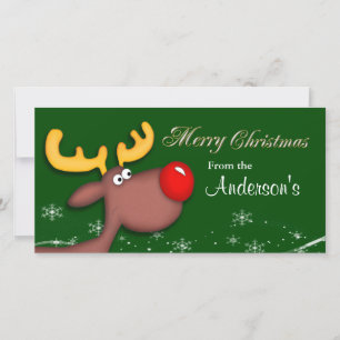 Rudolf Christmas Gruß Feiertagskarte
