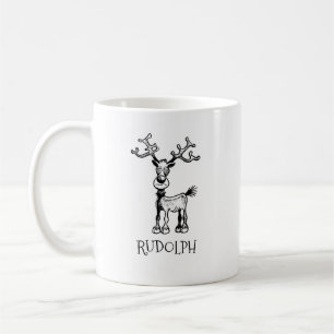 Rudolf das Rentier hat verrückte Augen Kaffeetasse