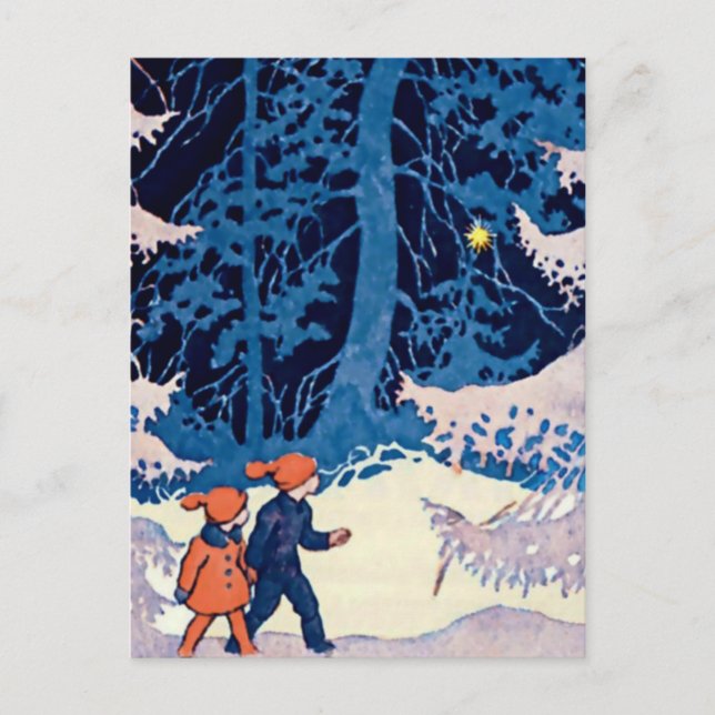 Rudolf Koivu "Brother and Sister" Postkarte (Vorderseite)