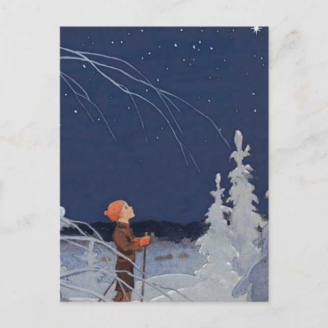 Rudolf Koivu "Der Junge und der Stern" Postkarte (Vorderseite)