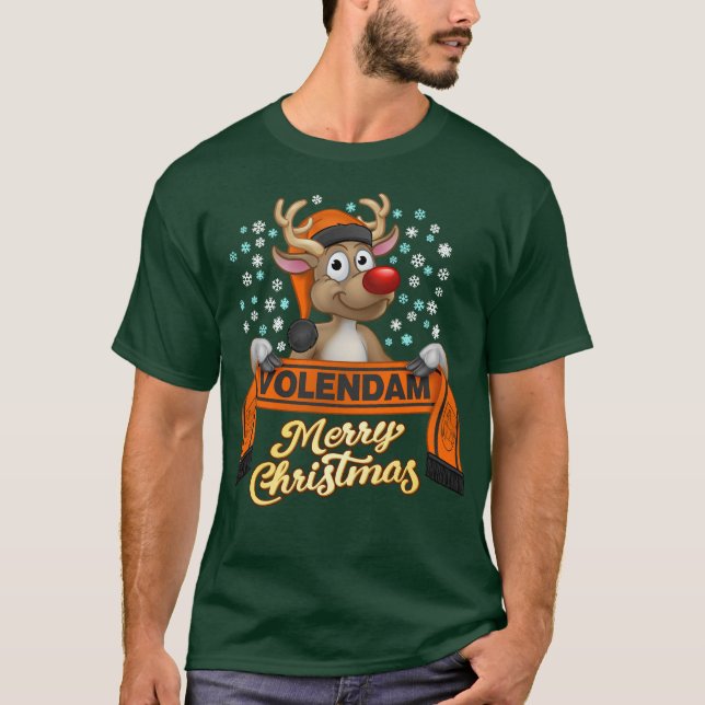 Rudolf met FanSjaal Volendam T-Shirt (Vorderseite)