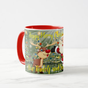 Rudolf und der Weihnachtsmann Tasse