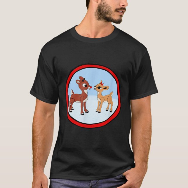 Rudolph And Clarice Christmas Kids Girls Tee Reind (Vorderseite)