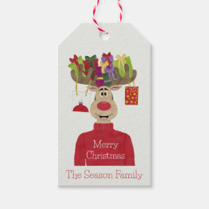 Rudolph Christmas Gifts Reindeer Geschenkanhänger