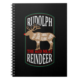 Rudolph Das Rote Fleischrentier Notizblock