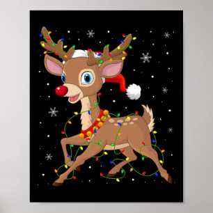 Rudolph Das Rote Nasen Rentier Für Männer Frauen K Poster