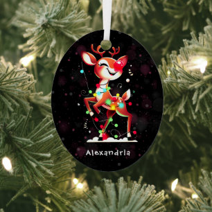 Rudolph Das Rote Nasen Rentier Weihnachten Ornament Aus Metall