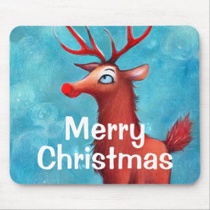 Rudolph der Rotnasen-Rentiere Mousepad