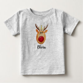Rudolph, die erste Weihnachtsprinzessin des Babys  Baby T-shirt