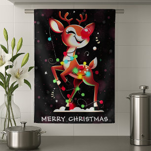 Rudolph Die Rotnase Rentier Weihnachten Geschirrtuch