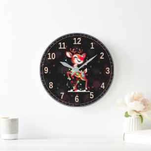 Rudolph Die Rotnase Rentier Weihnachten Große Wanduhr