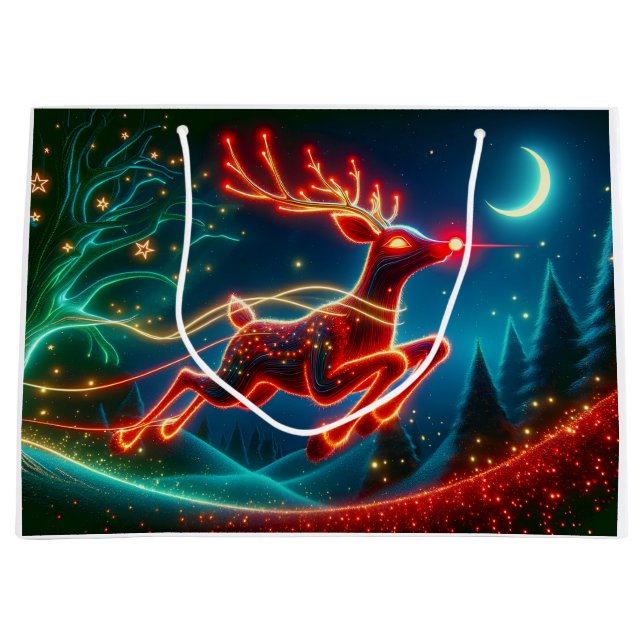Rudolph Gift Bag Große Geschenktüte (Vorderseite)