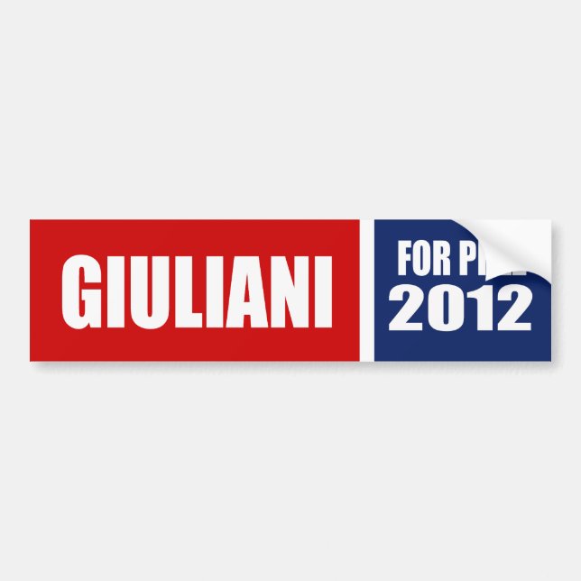 RUDOLPH GIULIANI 2012 AUTOAUFKLEBER (Vorne)