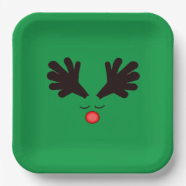 Rudolph Green Paper Plate Pappteller