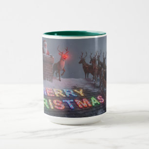 Rudolph, kein Wort Weihnachtstasse AI verwendet Tasse