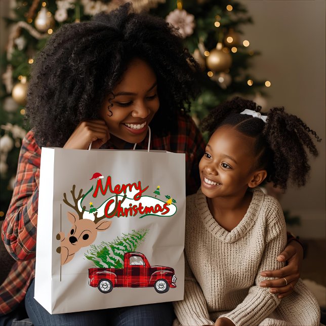 Rudolph Merry Christmas - Gift Bag Große Geschenktüte (Von Creator hochgeladen)